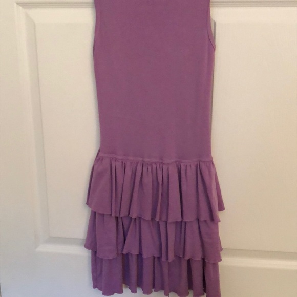 Mignone purple butterfly cotton tiered dress - Picture 5 of 5